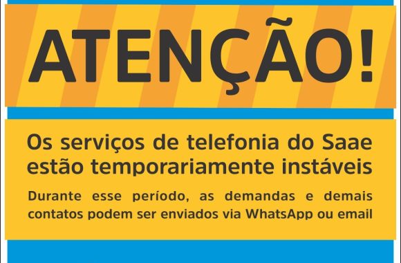 SERVIÇO DE TELEFONIA TEMPORARIAMENTE INSTÁVEL